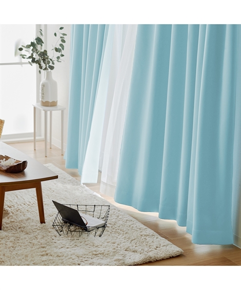 カーテン ドレープ 10色から選べる 1級遮光  幅100×長さ110cm ニッセン nissen