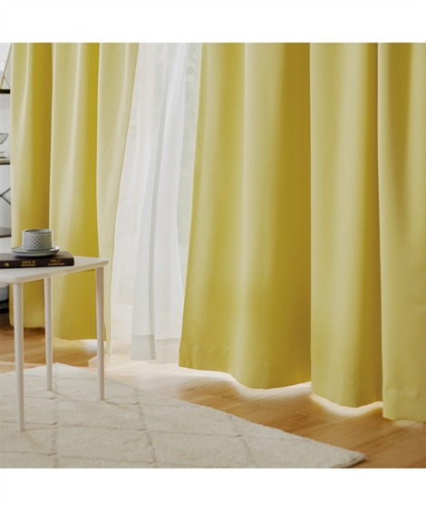 カーテン ドレープ 10色から選べる 1級遮光  幅100×長さ110cm ニッセン nissen