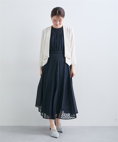 ニッセン（nissen） ドレス パーティー レディース 2点セット レース