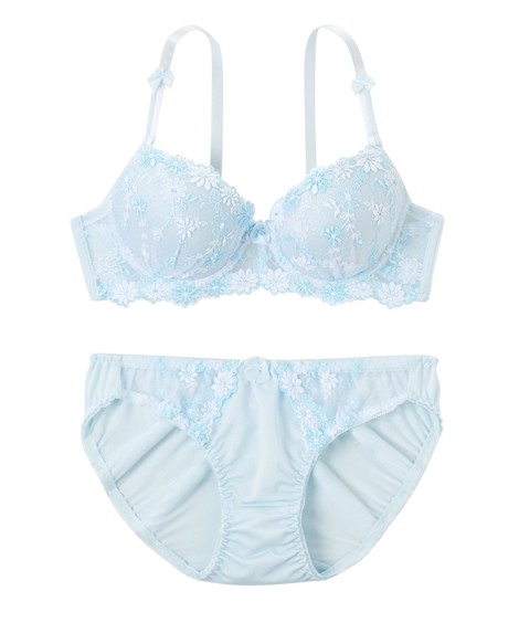 ニッセン（nissen） ブラジャー ショーツ セット レディース ガーリー