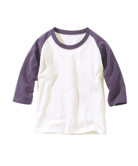 Tシャツ カットソー もっとゆったりサイズ 袖配色 ラグラン 7分袖 男の子 女の子 子供服 ジュニア服 140e 150e 160e ニッセン Nissen 超話題新作