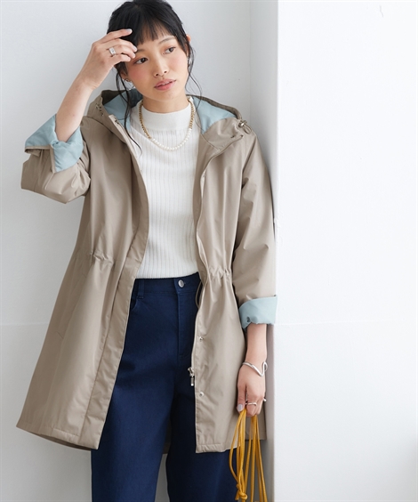 ニッセン（nissen） コート レディース 蓄熱 サーモプラス モッズ S/M