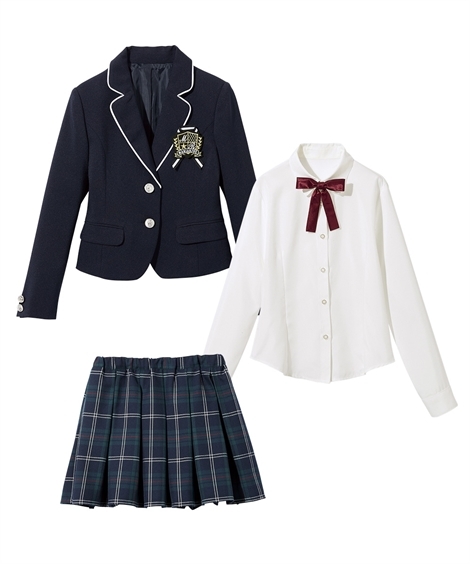 スーツ フォーマル キッズ 女の子 卒業 3点セット ジャケット ＋  