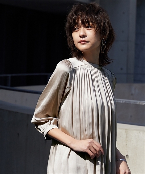 ドレス ワンピース レディース Callarus Vintage Satin M Sale 74 Off L ニッセン Nissen Blouse