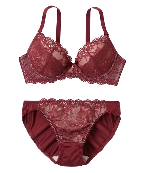 ニッセン ブラジャー ショーツ セット レディース ヌーディ カラー