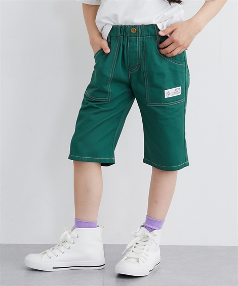 100サイズ　男の子　新品未使用 ニッセン（nissen） パンツ 6分丈 ツイル 3枚組 男の子 子供服