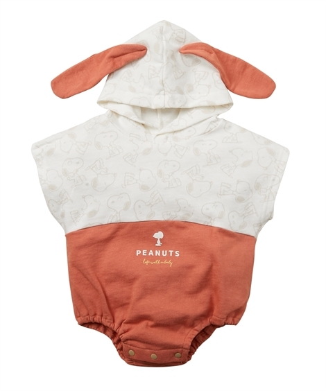 ロンパース ベビー スヌーピー 耳フード付 半袖 ベビー服 子供服 ニッセン 身長70 男の子 女の子 80cm Nissen おすすめ特集