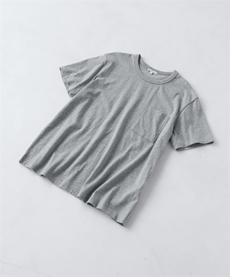 Tシャツ カットソー メンズ お腹ゆったり ポケット付 半袖 3L〜10L ニッセン nissen