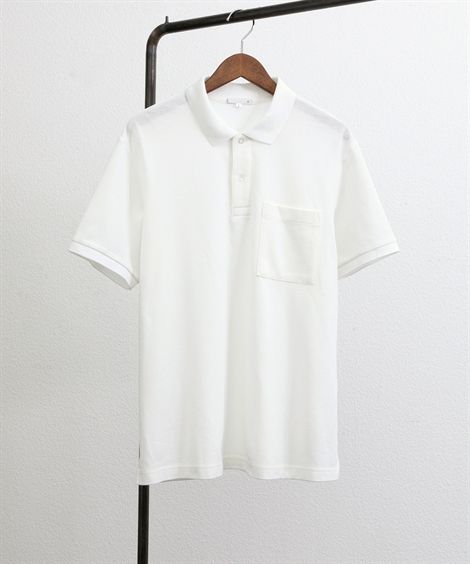 ポロシャツ メンズ お腹ゆったり ポケット付 半袖 カノコ 3L〜10L ニッセン nissen