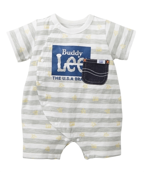 ミニオール ベビー Buddy Lee ボーダー デニム ポケット付 半袖 ベビー服 身長50 60 女の子 70 80cm 子供服 ニッセン 60 70 本日限定 Nissen 男の子