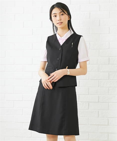 スーツ☆事務服☆3点セット☆UNILADY☆制服☆レディース☆黒☆最終値下げ！ スーツ☆事務服☆3点セット☆UNILADY☆制服☆レディース☆黒