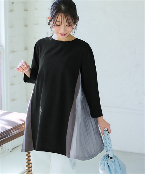 ニッセン（nissen） チュニック 大きいサイズ レディース 重ね着風