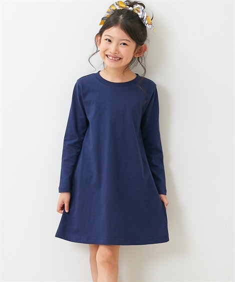 ワンピース キッズ 女の子 綿100％ Aライン 子供服 ジュニア服 身長110 120 130cm ニッセン nissen