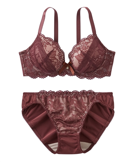 ニッセン（nissen） ブラジャー ショーツ セット 大きいサイズ