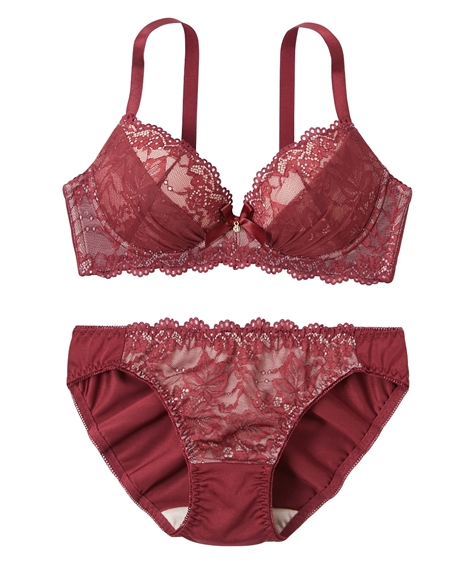 ニッセン（nissen） ブラジャー ショーツ セット 大きいサイズ