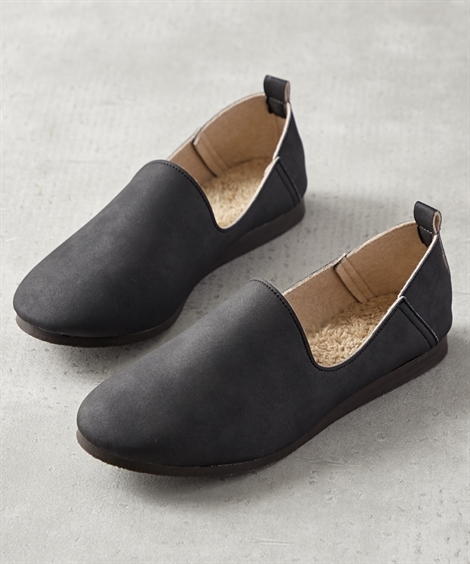 靴 大きいサイズ レディース ゆったり幅広 日本製 ふわふわ ボア敷き スリッポン ワイズ4e 23 0 23 5 24 0 24 5 25 0 25 5 26 0 26 5cm ニッセン Nissen ニッセン Paypayモール店 通販 Paypayモール
