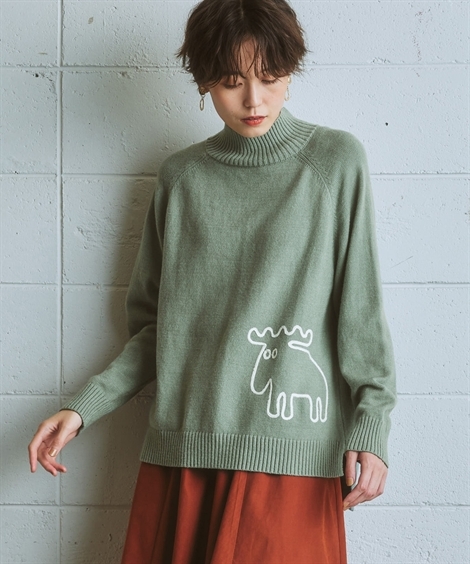 MOZH MOZH ニット・セーター レディース MISCH MASCH（ミッシュマッシュ） ニット セーター ブローチ付きカラー