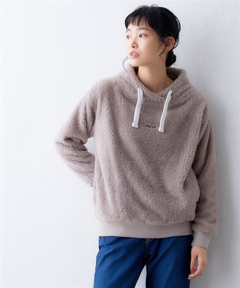 プルオーバー レディース moz モズ パーカー風 ボア S/M/L ニッセン nissen｜nissenzai｜05