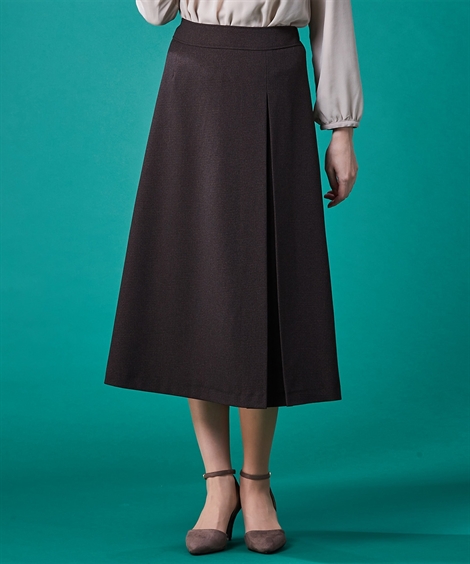 スーツ スカート 大きいサイズ レディース 洗える ウール調 ストレッチ ロング丈 フレア セットアップ対応 上下別売 冬 グレージュ〜3 4L/5L/6L ニッセン nissen ニッセン スーツ スカート 大きいサイズ レディース 洗える ウール調