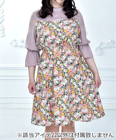 Hot特価 ワンピース Ll 3l 4l 5l ニッセン Nissen ニッセン Paypayモール店 通販 Paypayモール ひざ丈 大きいサイズ レディース Taberunosky タベルノスキー 花柄 切替 セール即納 Almazoispatras Gr