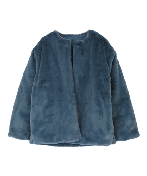 しいポイン ブルゾン レディース リバーシブル フェイクファー ショート ティティベイト Titivate S M ニッセン Nissen ニッセン