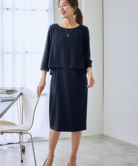 ニッセン スーツ ワンピース 大きいサイズ レディース セットアップ