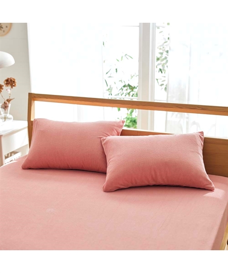枕カバー 綿100％ タオル地 同色2枚組 43×63cm用 ニッセン nissen