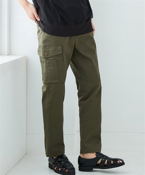 ニッセン パンツ カーゴ メンズ ストレッチ イージーアンクル