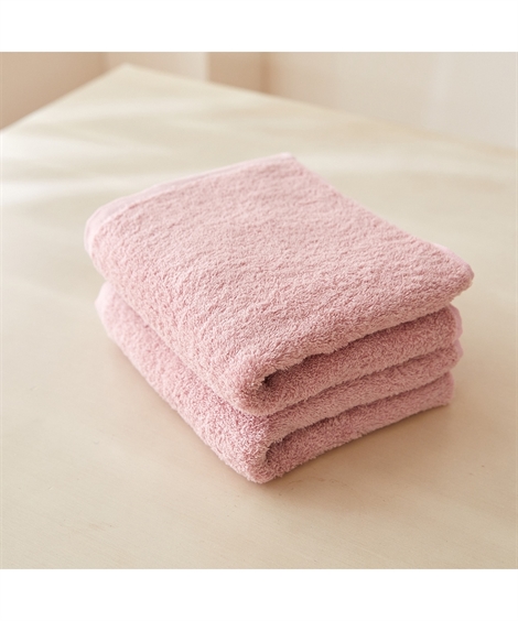 ニッセン（nissen） バスタオル ふわふわ スリム 同色2枚セット 約 34