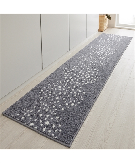 キッチン用品・調理器具|北欧風デザインのふんわりキッチンマット(グレー) ニッセン nissen(グレー)