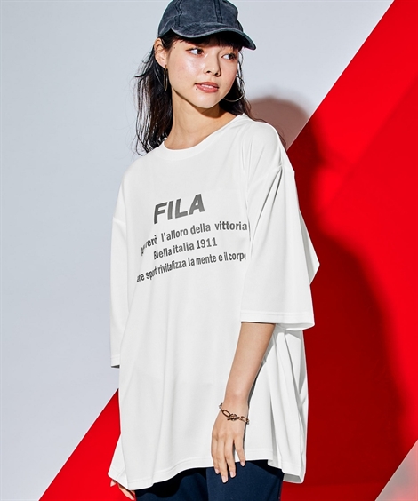 ニッセン（nissen） トップス チュニック FILA ドライメッシュ5分袖