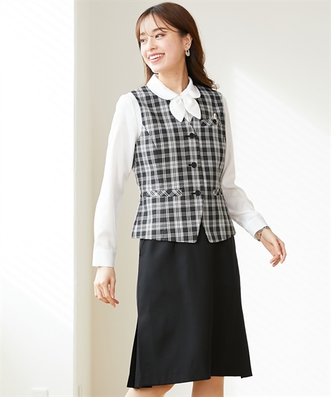 ニッセン（nissen） 事務服 ベスト スカート スーツ レディース セット