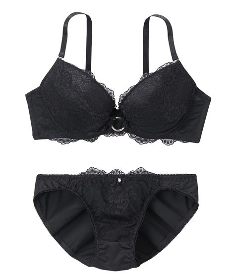 正規品♡ロブション♡レーヨンロゴシルク上下セット♡ブラック GAIAネットナチュラルスタイル オーガニックガーデン ベア天竺