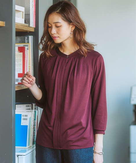 tシャツ 日本製ブラウス見えカットソー レディース 楽天市場】Tシャツ カットソー レディース ブラウス 見え 前後