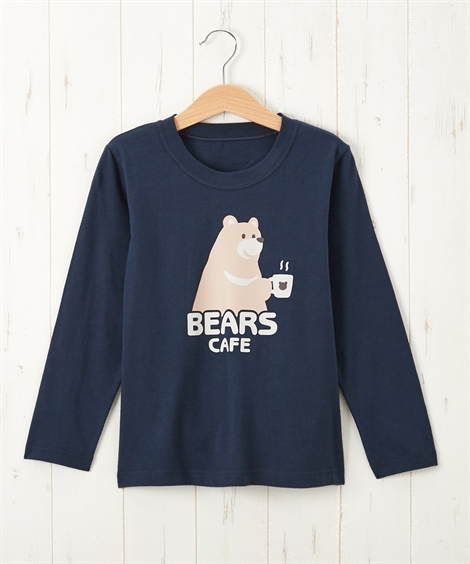 Tシャツ カットソー キッズ 男の子 アニマル プリント 長袖 子供服 女の子 ベビー 服 身長80〜130cm ニッセン nissen | ニッセン | 01