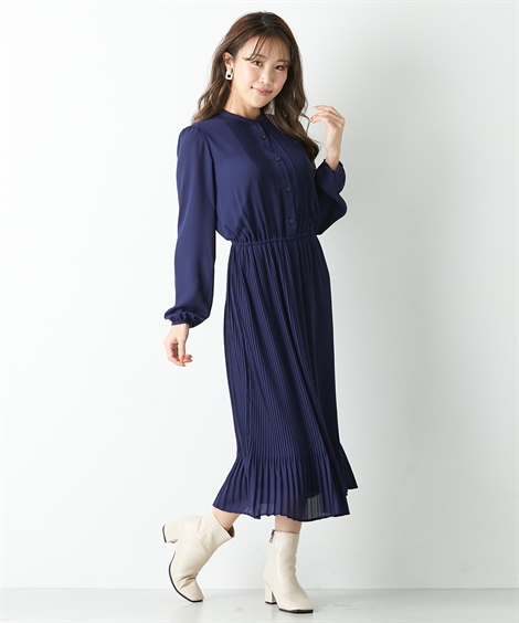 ニッセン ワンピース ロング マキシ レディース 大きい胸専用