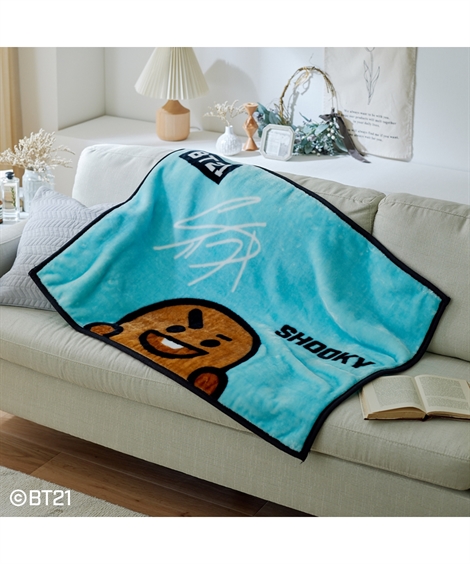 ニッセン（nissen） 毛布 BT21 あったかひざ掛け 冬 ひざ掛け