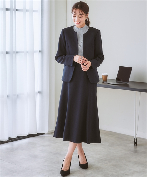 ニッセン（nissen） スーツ スカート 大きいサイズ レディース 洗える