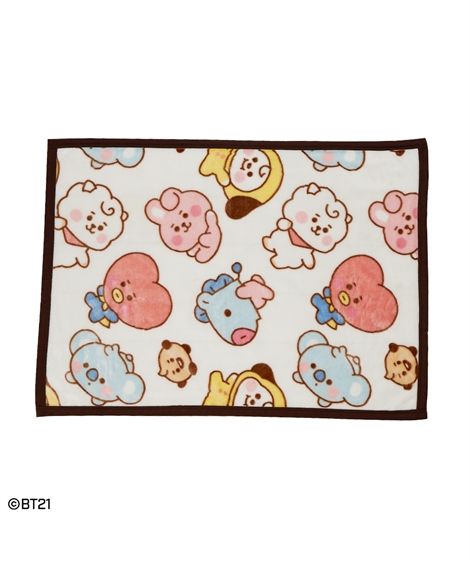 毛布 BT21 ふんわりフランネルひざ掛け「 ベビー 」 70×100cm ニッセン