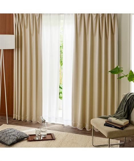 ニッセン（nissen） カーテン レース セット 表情豊かな1級遮光 ＆遮像