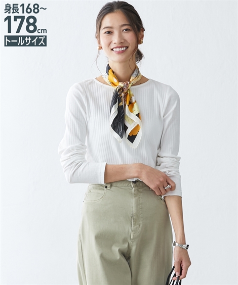 ニッセン（nissen） Tシャツ カットソー トールサイズ レディース