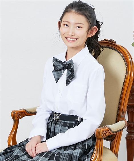 ニッセン（nissen） キッズ 卒業 リボンタイ付 ブラウス 女の子 子供服