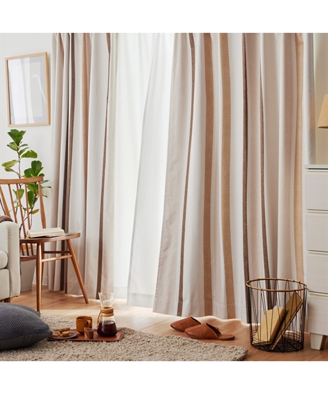 ニッセン（nissen） カーテン レース セット 1級遮光 遮熱 防音 ＆遮像