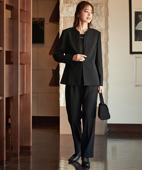 ニッセン（nissen） 喪服 スーツ パンツ 大きいサイズ レディース 礼服