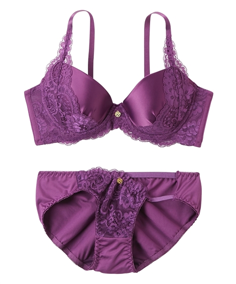 ニッセン（nissen） ブラジャー ショーツ セット レディース 脇高