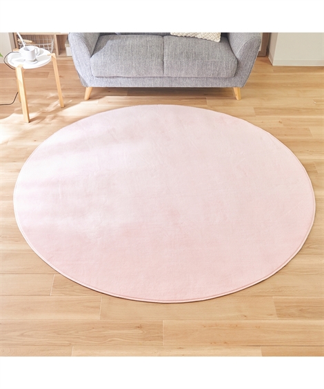 ニッセン（nissen） ラグ 洗える 選べる10色 マイクロファイバー円形