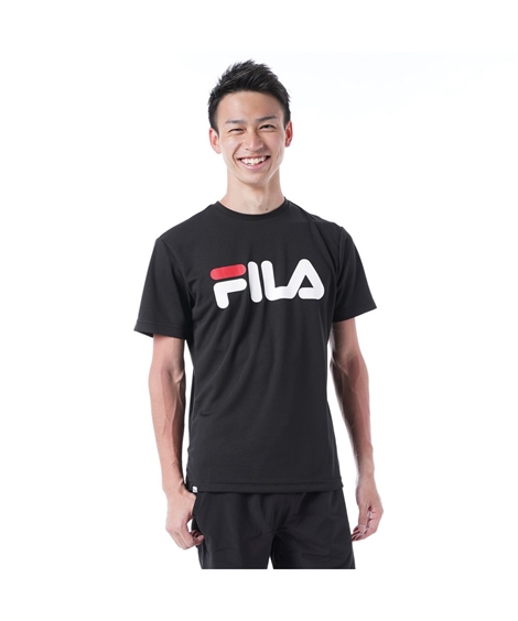 FILA スポーツウェア トップス メンズ ビッグロゴ ドライ 半袖 Tシャツ 吸水速乾 UVカット...