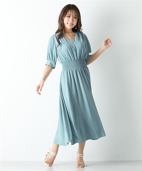 ワンピース ロング マキシ レディース 大きい胸専用 HARUKAコラボボンキュボン S/M/L ニッセン nissen : zzy4323b0132  : ニッセン Yahoo!店 - 通販 - Yahoo!ショッピング