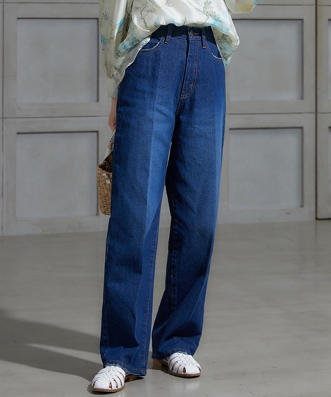 ニッセン パンツ ストレート 大きいサイズ レディース