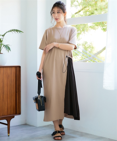 j*y様 バレンシアガ　spring26 掲載商品　ドットワンピース　ルック37 セール】 ドット風通ジャガードワンピース （ロング・マキシ丈